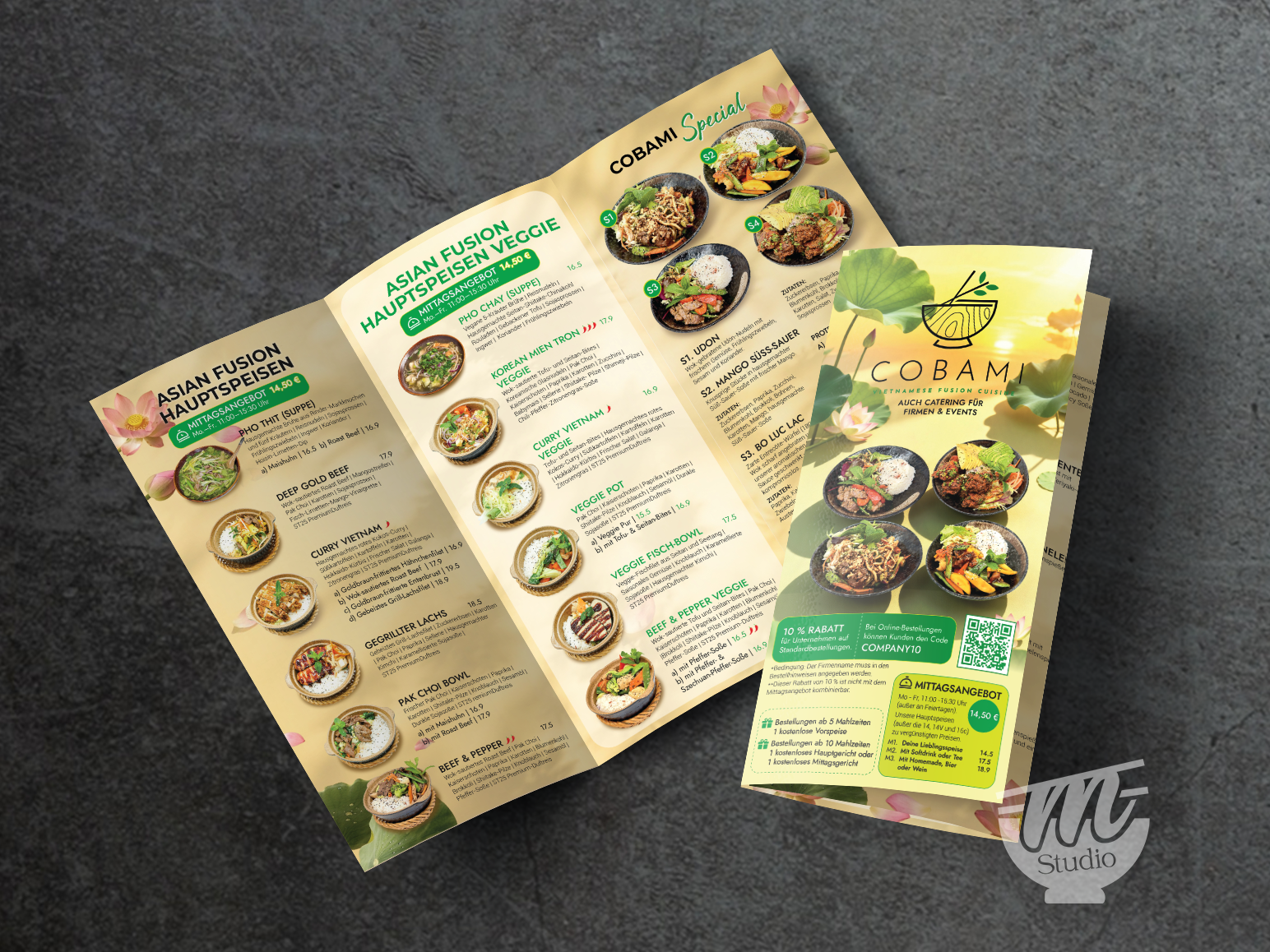 Thiết Kế Brochure Nhà Hàng Cobami